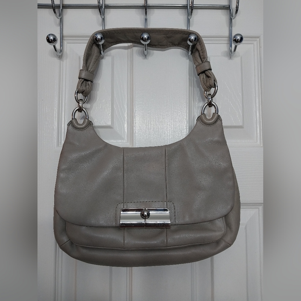 COACH Kristen Gray Leather Bag